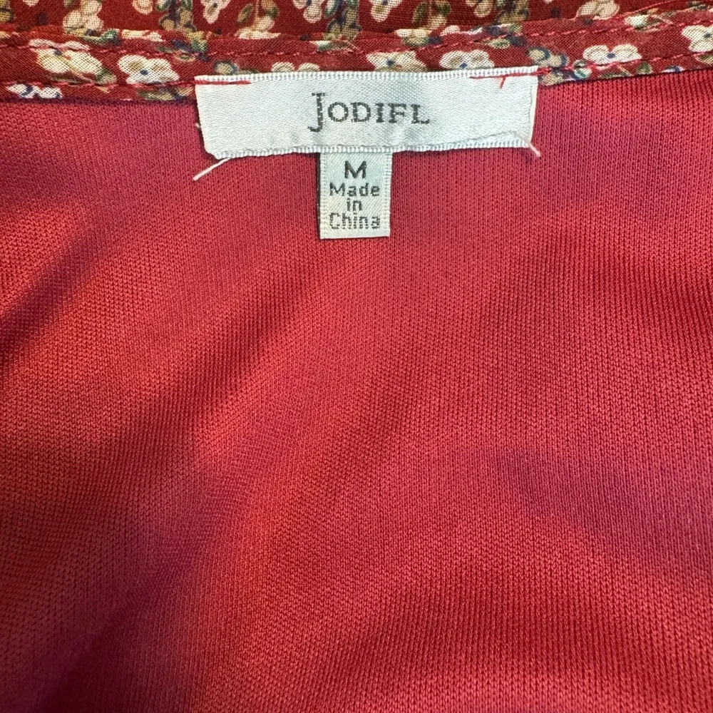 Women’s Jodifl Babydoll Long Sleeve Short Chiffon Peasant Mini Dress Size Medium - Image 6