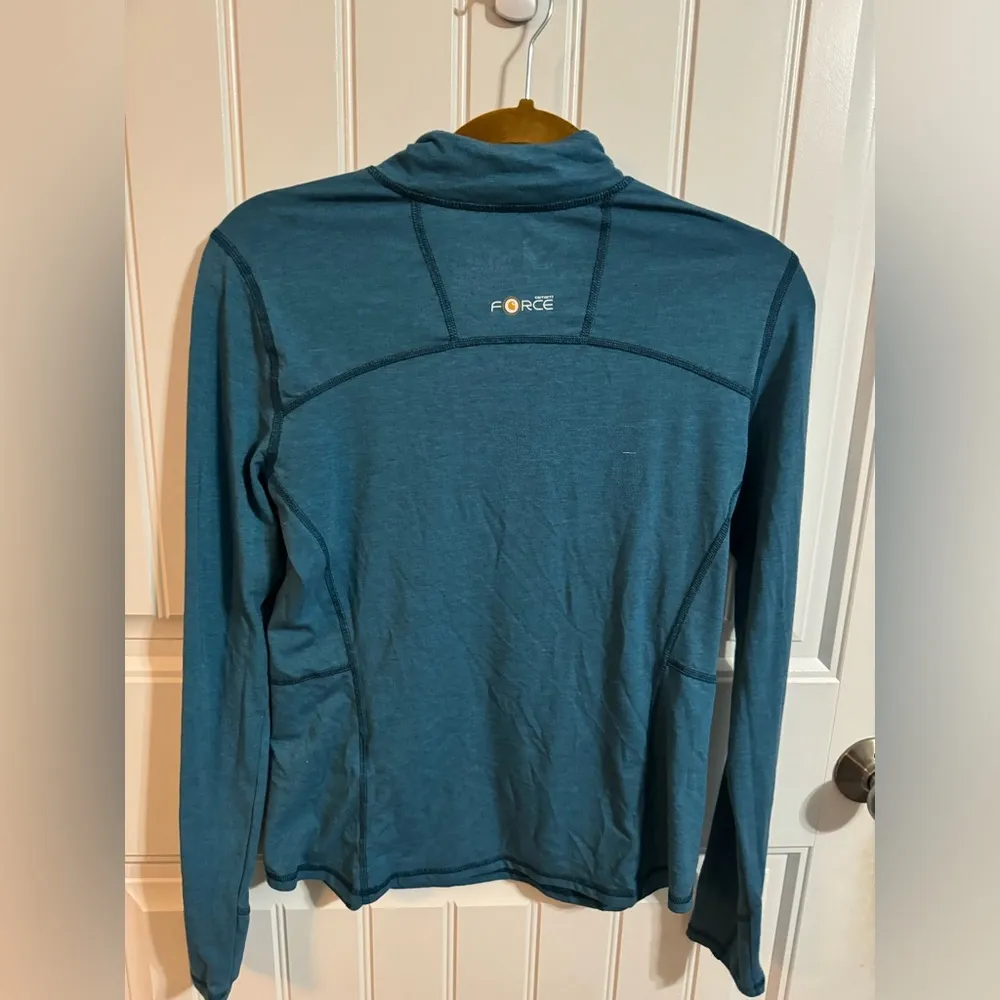 Carhartt Force Teal 1/4 Zip Long Sleeve - Image 7