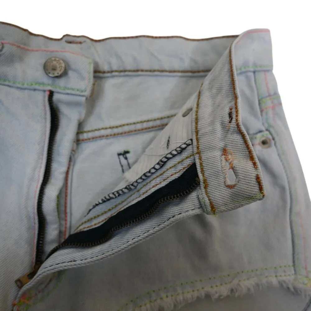 Chewman Limited Womens Jean Shorts Made in Italy Blue - Image 8