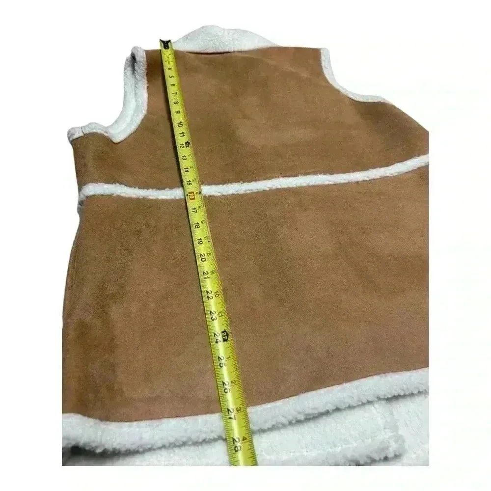 NWT MAURICE Women’s Maurice’s Plus Size faux Suede Sherpa Lined Vest XXL - Image 8