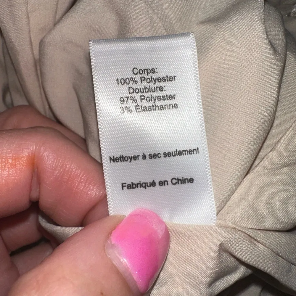 Anthropologie ASTR The Label Julianna Dress Taupe Black Floral‎ Dot Size Small - Image 7