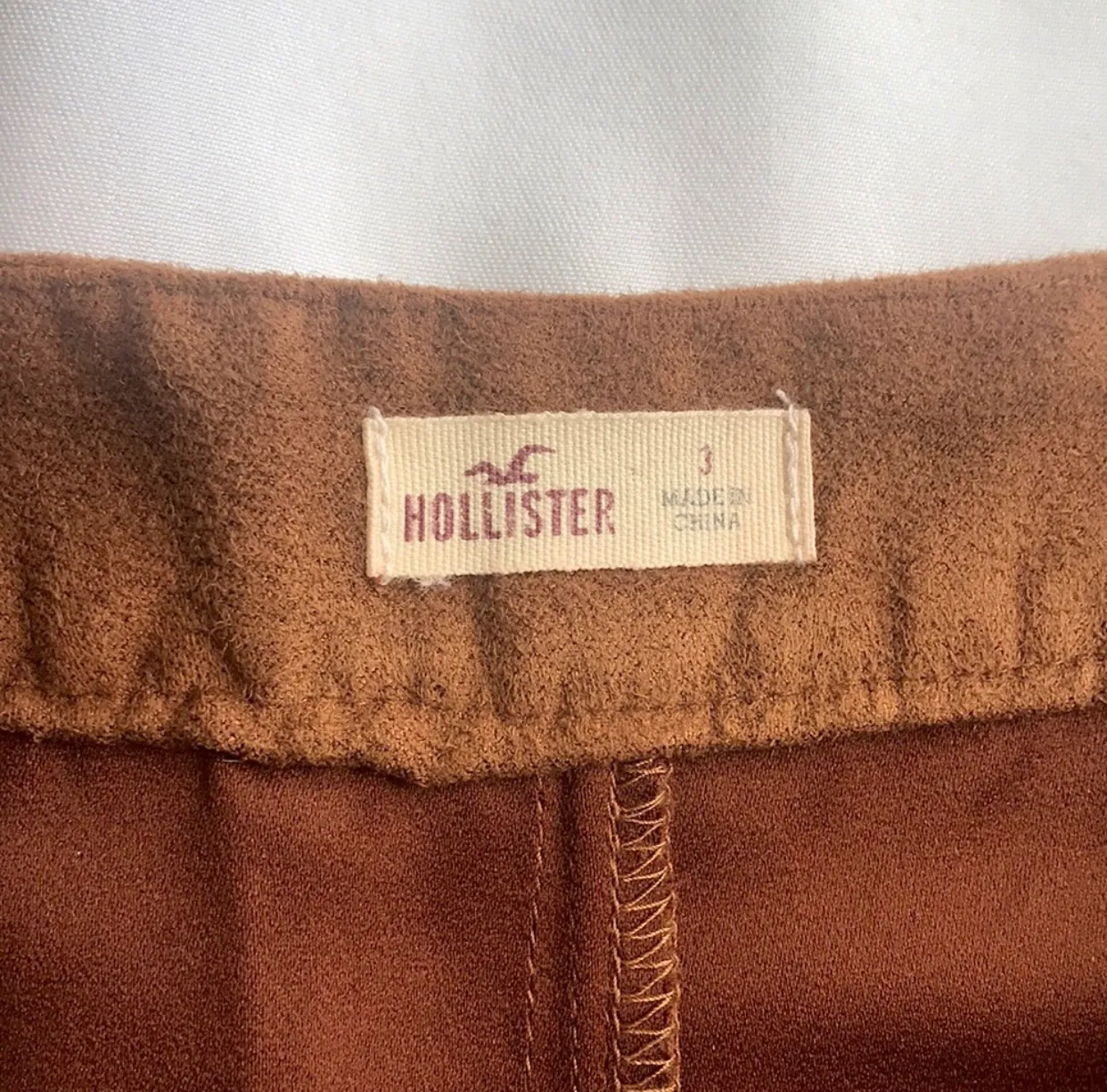 Brown Suede High-Rise Shorts - Image 6