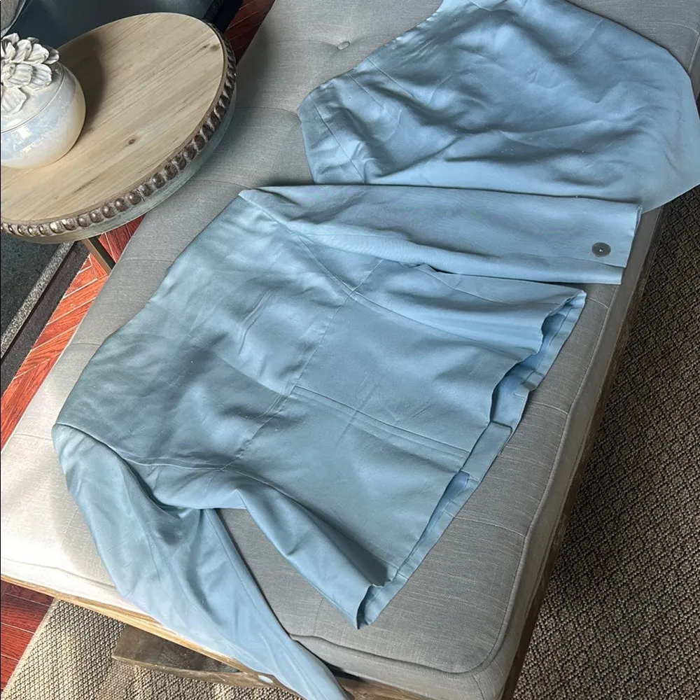 Christian Dior Vintage 100% Silk Oyster Shell Button Blazer and Skirt Co-ord Set - Image 14