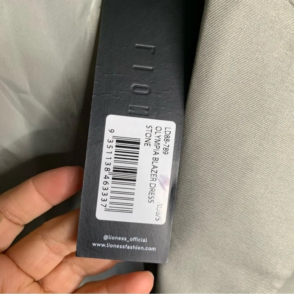 Lioness Shopbop Olympia blazer green dress minimalist size small‎ chic preppy - Image 11