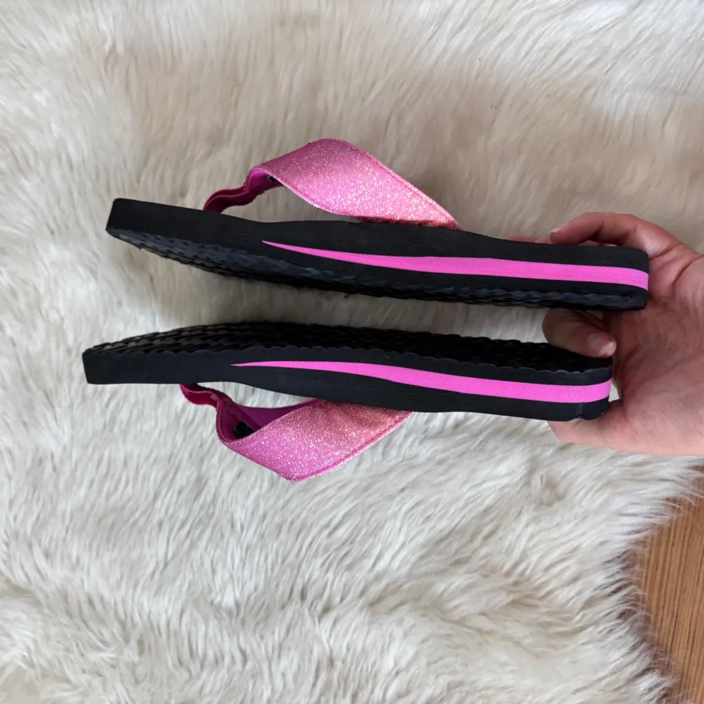 Natural Reflections Sparkling Pink Flip Flops - Image 6