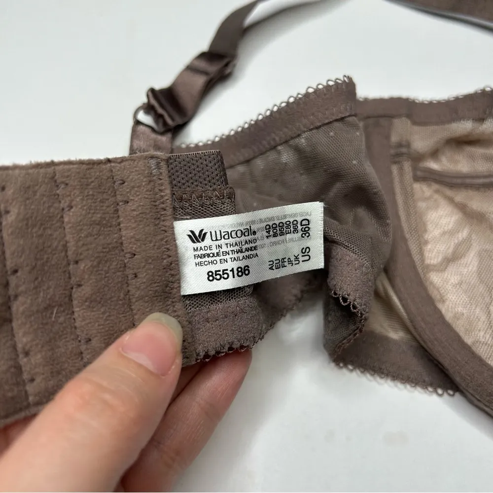 Wacoal taupe Lace Unlined bra 36D 855186 - Image 4