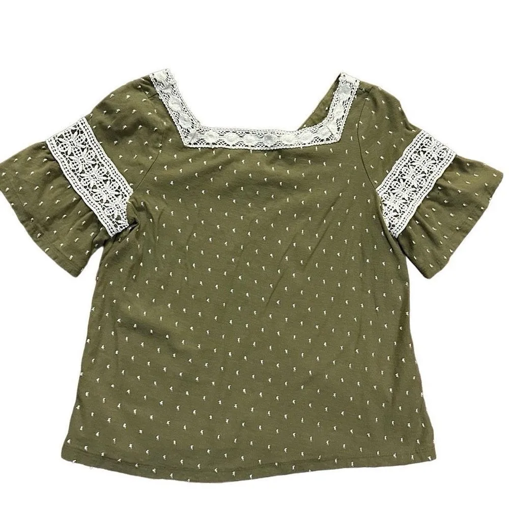 Maeve Venezia Textured Lace Top Sz XS - Image 5