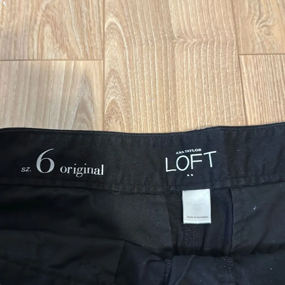 Ann Taylor Loft Black Bermuda Shorts Size 6 - Image 2