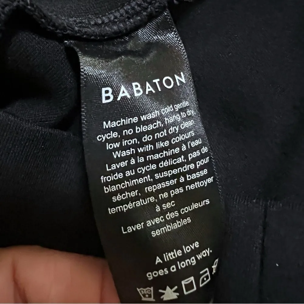 Aritzia Babaton Dress Black Long Sleeve  Bodycon Ponte Knit Size 2 - Image 6