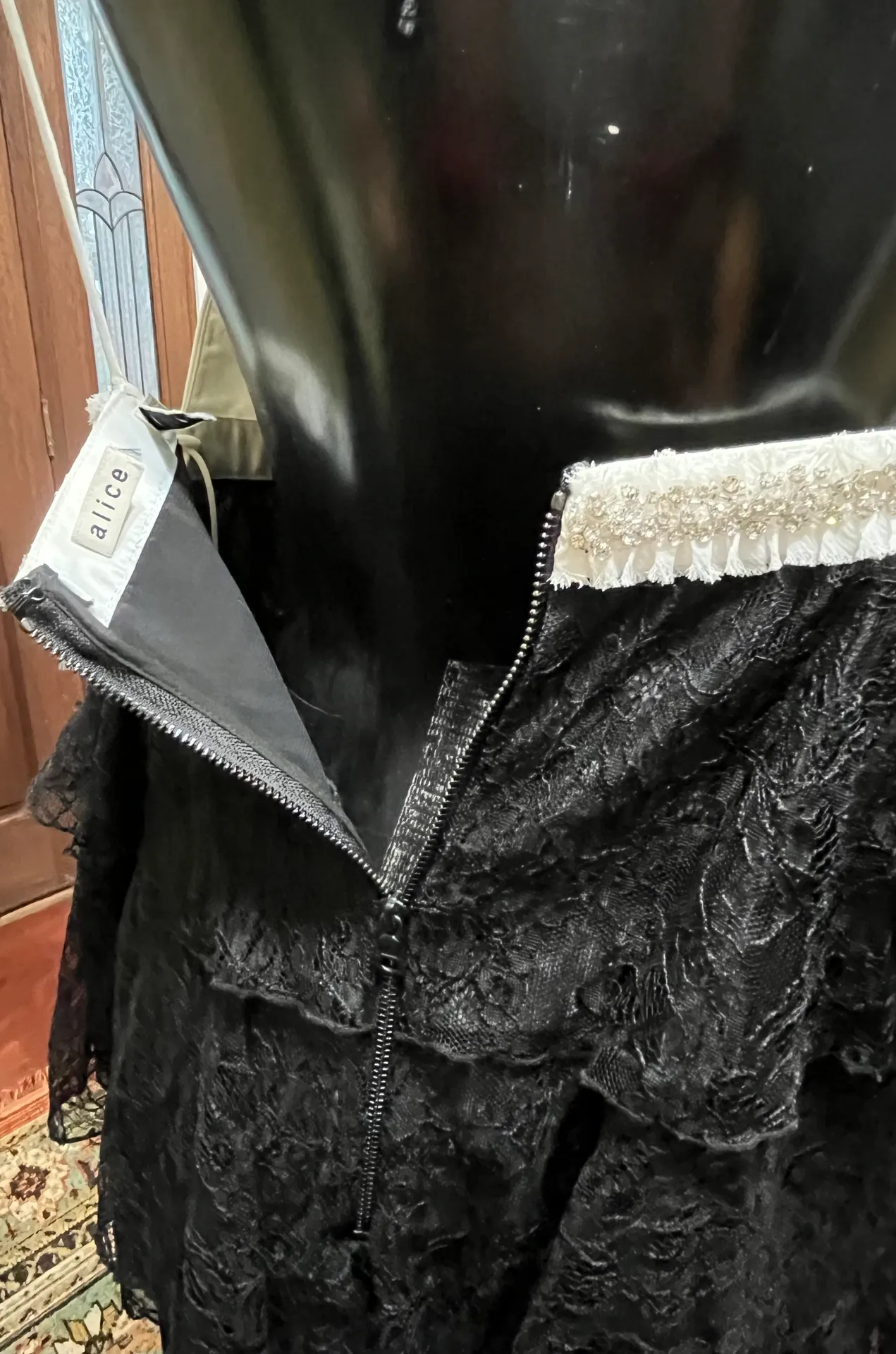 Dresses  Cairo Embellished Bow Mini Dress Size 8 - Image 9