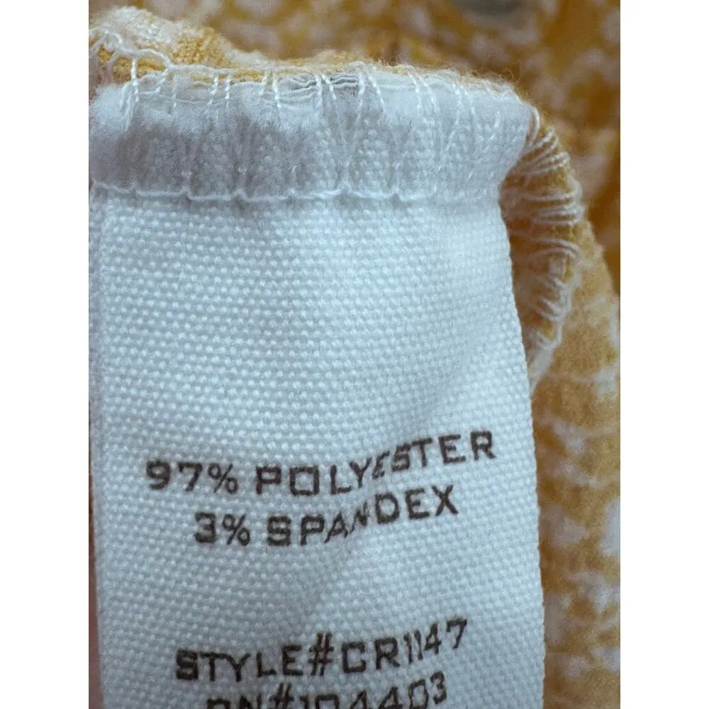 Blu Pepper Yellow Floral Print V-Neck Sleeveless Tiered Mini Dress Women's Small - Image 6