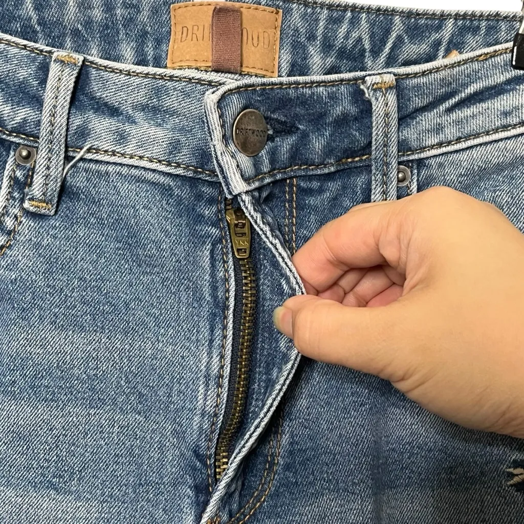 Driftwood Gizelle Embroidered Side Jeans Blue Women’s Size 27 Boho Southwest - Image 8