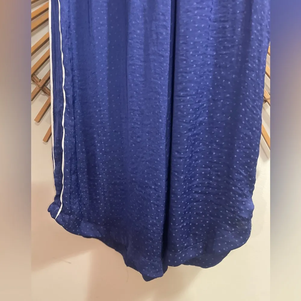 Women’s Free People Dark Blue Wide Leg Silky Pants w/ Pinstripe Elastic Waist ⭐️ - Image 3