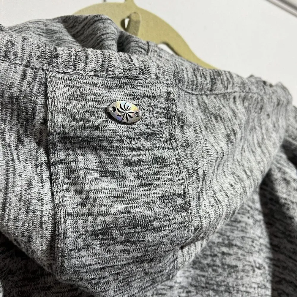 Athleta‎ Batwing & Robin Jacket Women's XS Gray Thumbhole Sleeve Hooded Full-Zip - Image 6