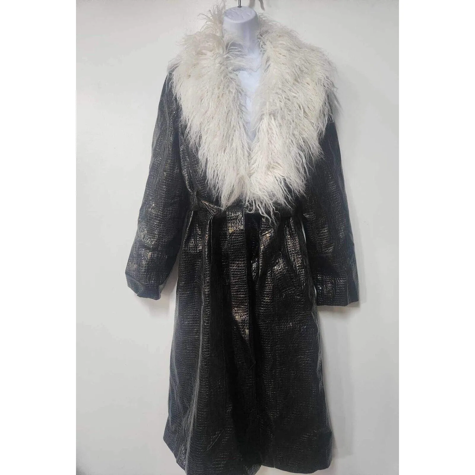 NWT Free People Vegan Midnight Train Duster Size M. H - Image 5
