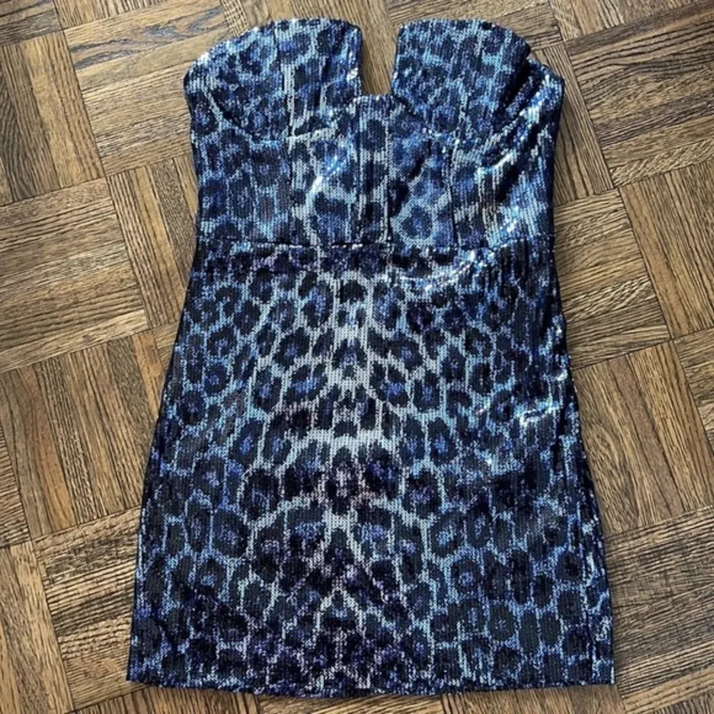 NWT Zara Blue Sequin Mini Dress with tags - Image 12