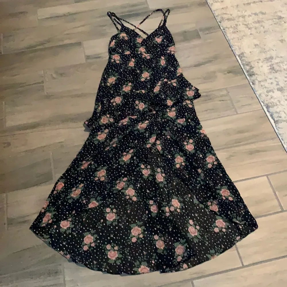 Sugarlips Secret Romance Floral Print Ruffled High-Low Maxi Dress - Image 5