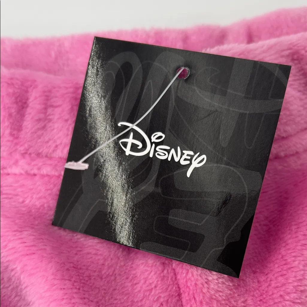Disney Pink Fleece Shorts with Cat Design - Image 2
