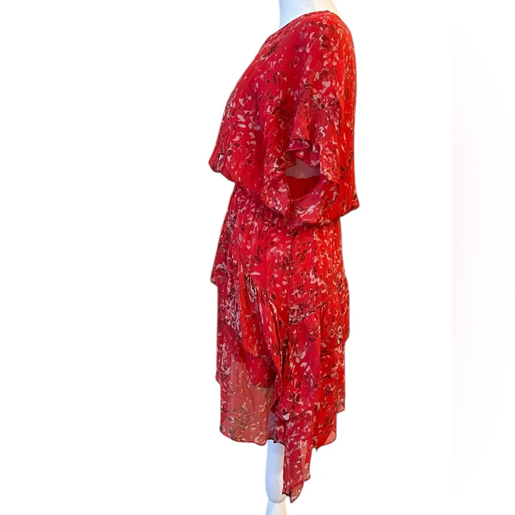 Red Floral Dress - Image 7