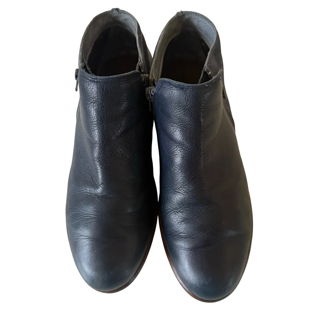 Naot HELM Ink color Leather & Suede Dual Zip Ankle Boots US 9 Blue - Image 3