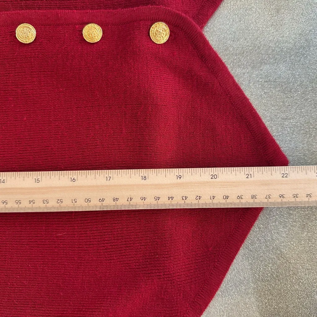 JH Collectibles Merino Wool Blend Vest Vintage Preppy Style (1005) Red - Image 7