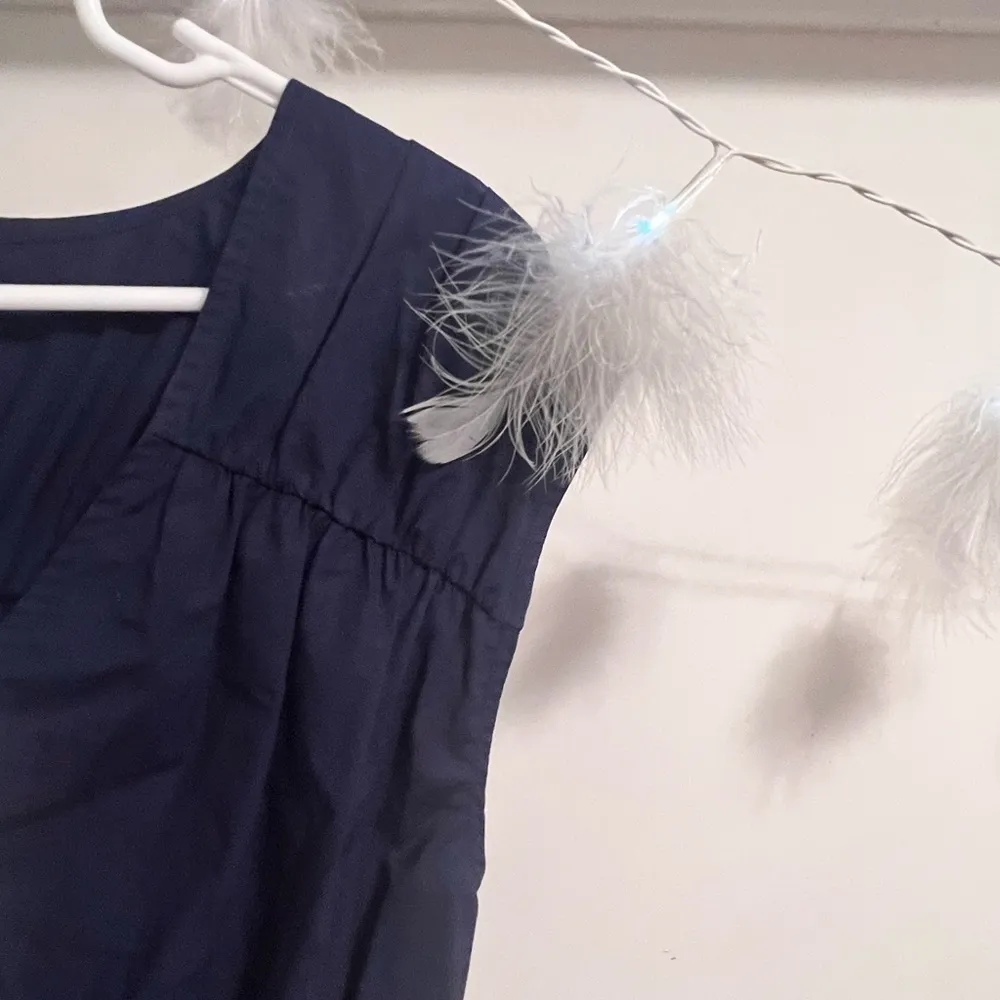 A loves A Navy Blue Peplum Blouse - Image 6