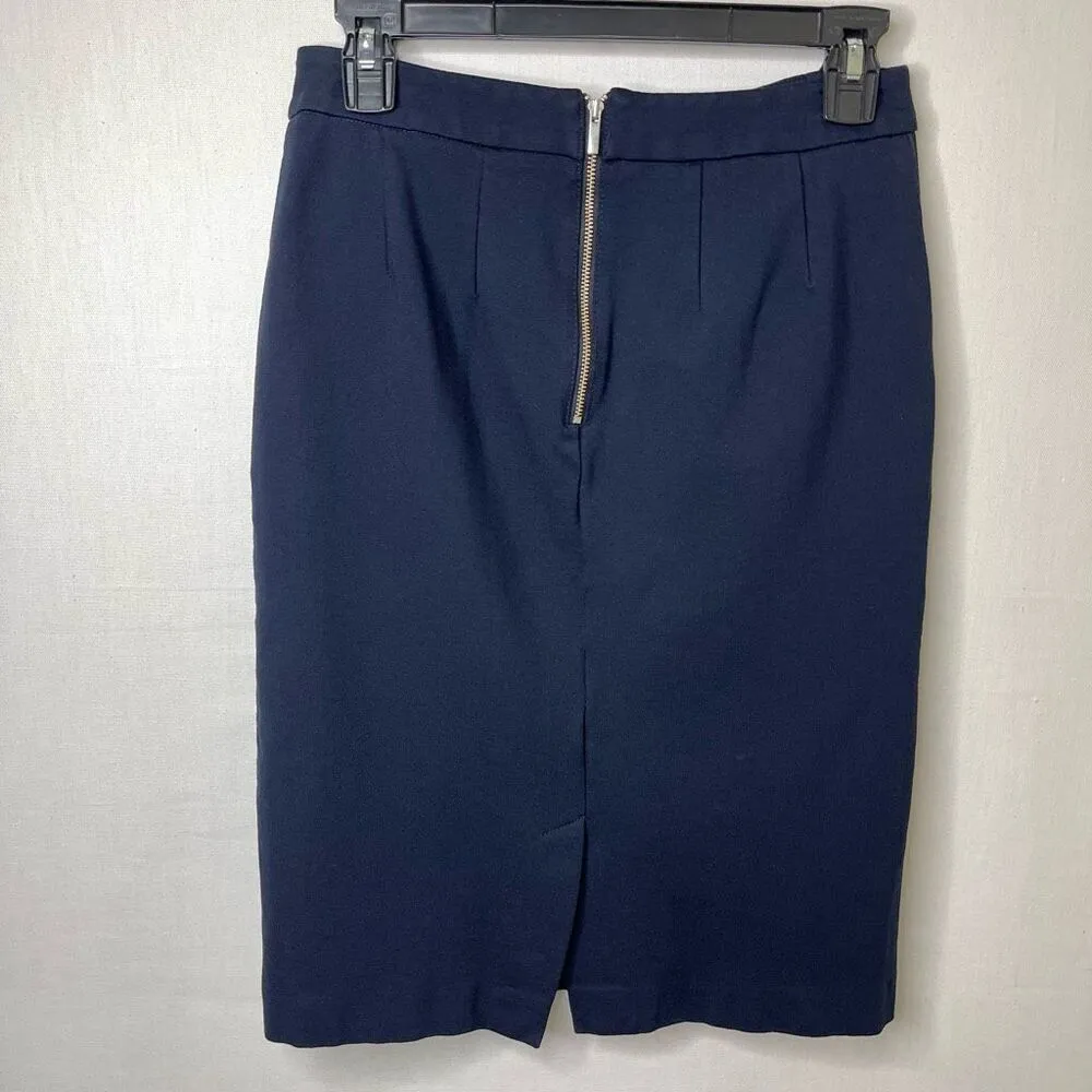 A New Day High Waist Navy Ponte Pencil Skirt (Federal Blue) - 6 - Image 4