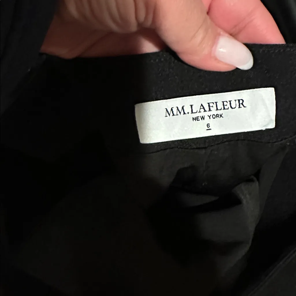 MM LAFLEUR Black Careerwear Quiet Luxury Chic Office Pencil Skirt Size 6 - Image 7
