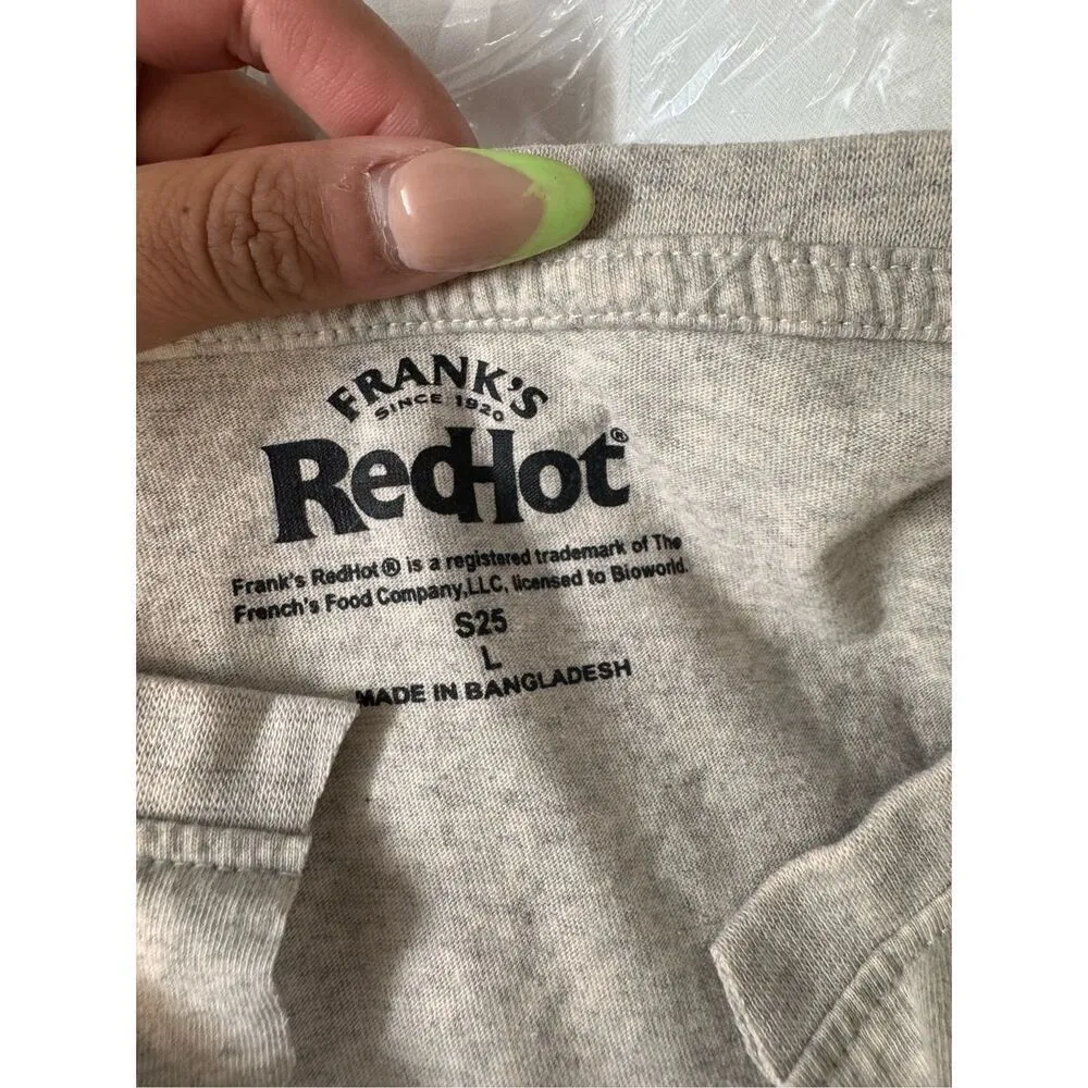 Red hot cut off crop top size large Pink - Image 6