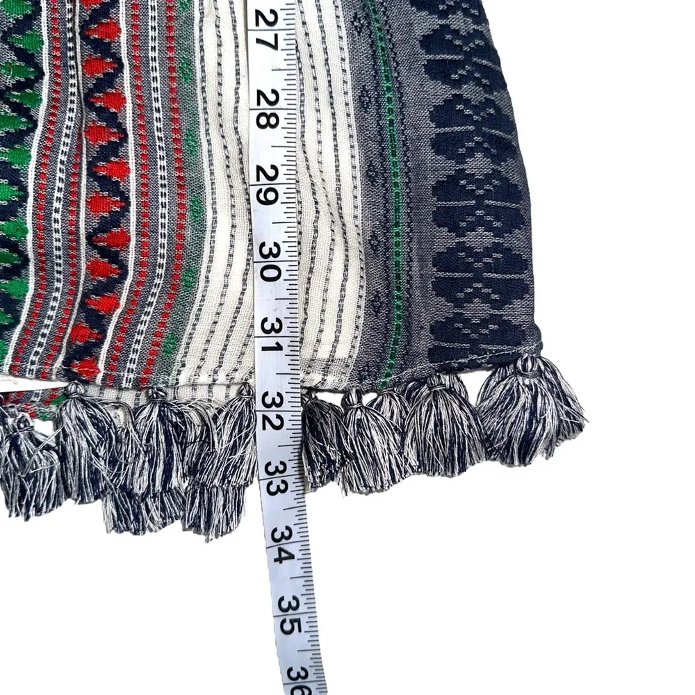 Alice + Olivia Nance Embroidered Striped 3/4 Sleeve Romper 0 - Image 9