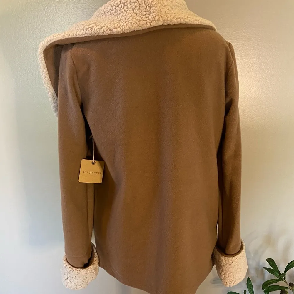 Blu Pepper NWT Sherpa Fleece Cardigan - Image 3