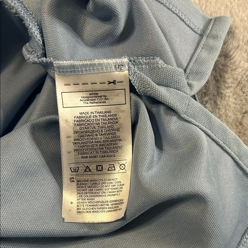 Adidas  Light Blue Polo Dress Size Small - Image 6