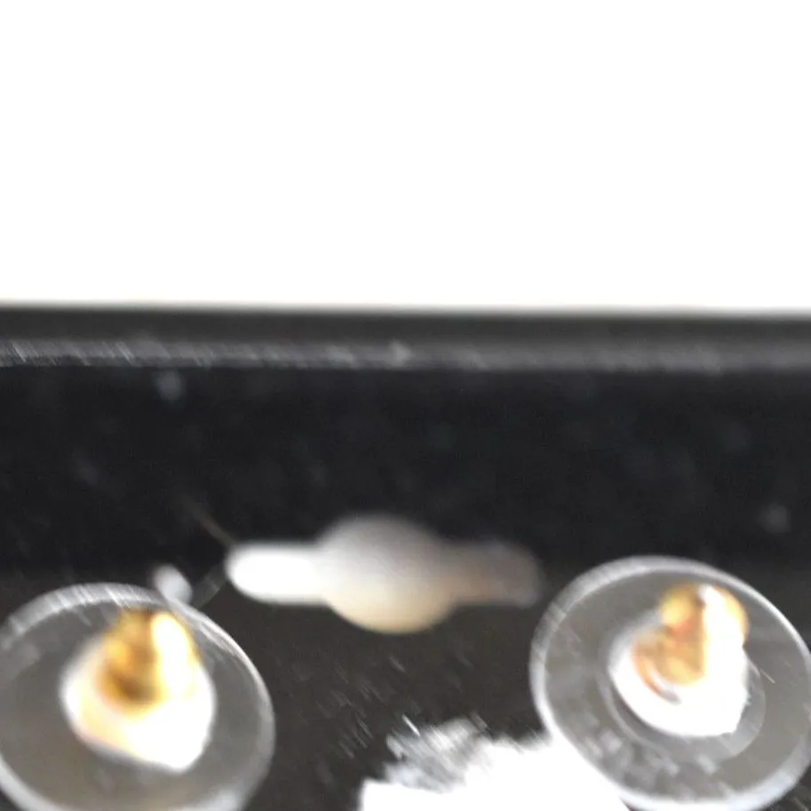 Source Unknown Flash Back 70's Style Gold Tone Sun Blue/Green Stone Dangle Post/Stud Earrings - Image 3