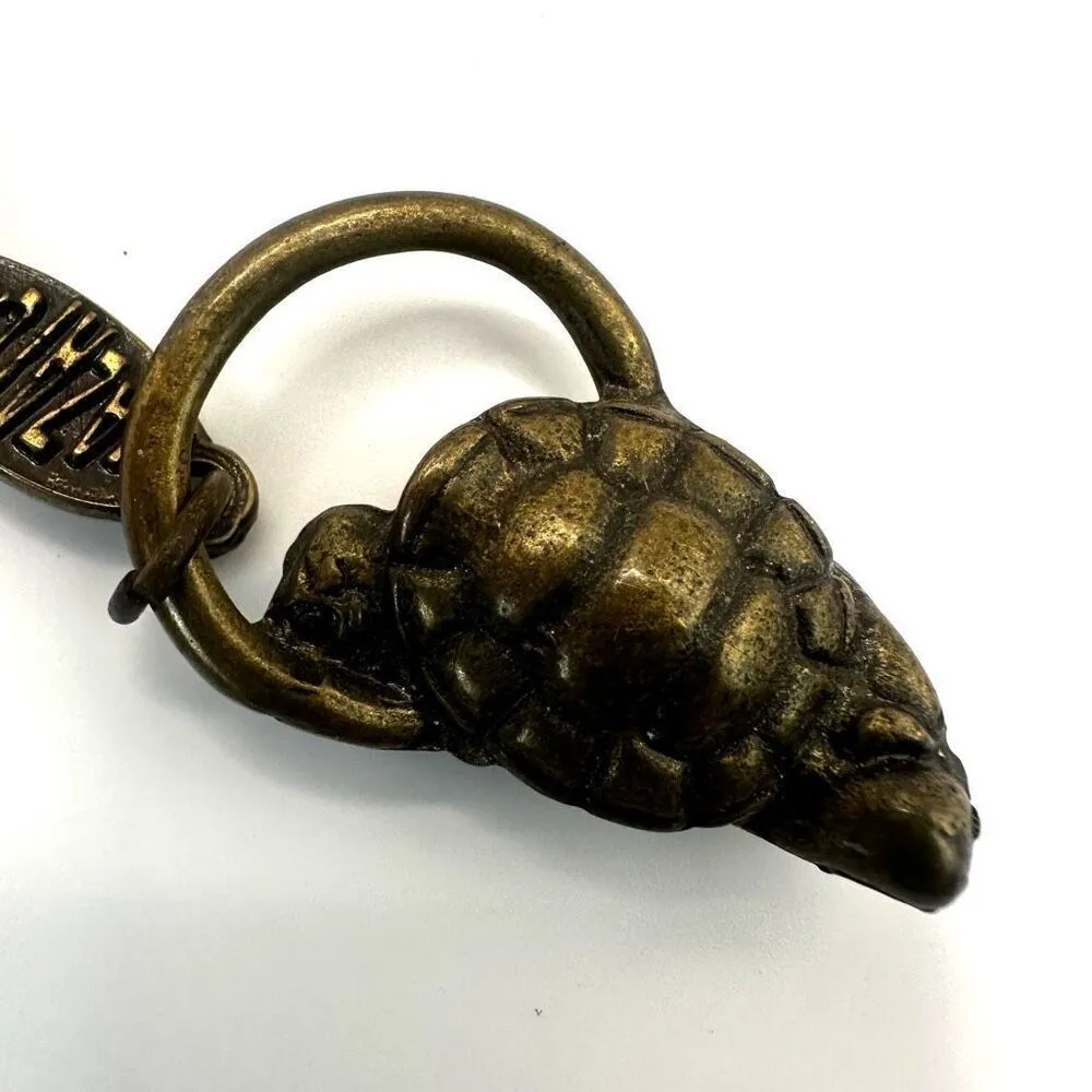 Mazatlan brass turtle keychain - Image 3