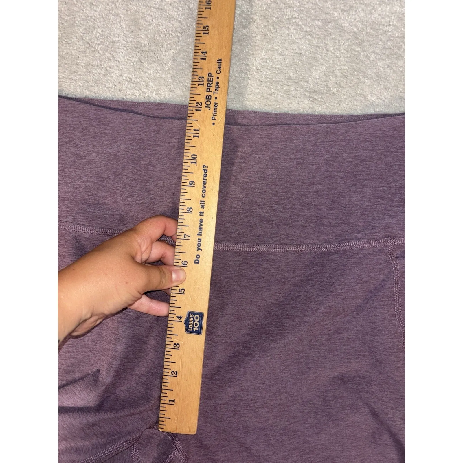 beyond yoga X peloton leggings‎ cropped 3x purple space dye Pockets - Image 7