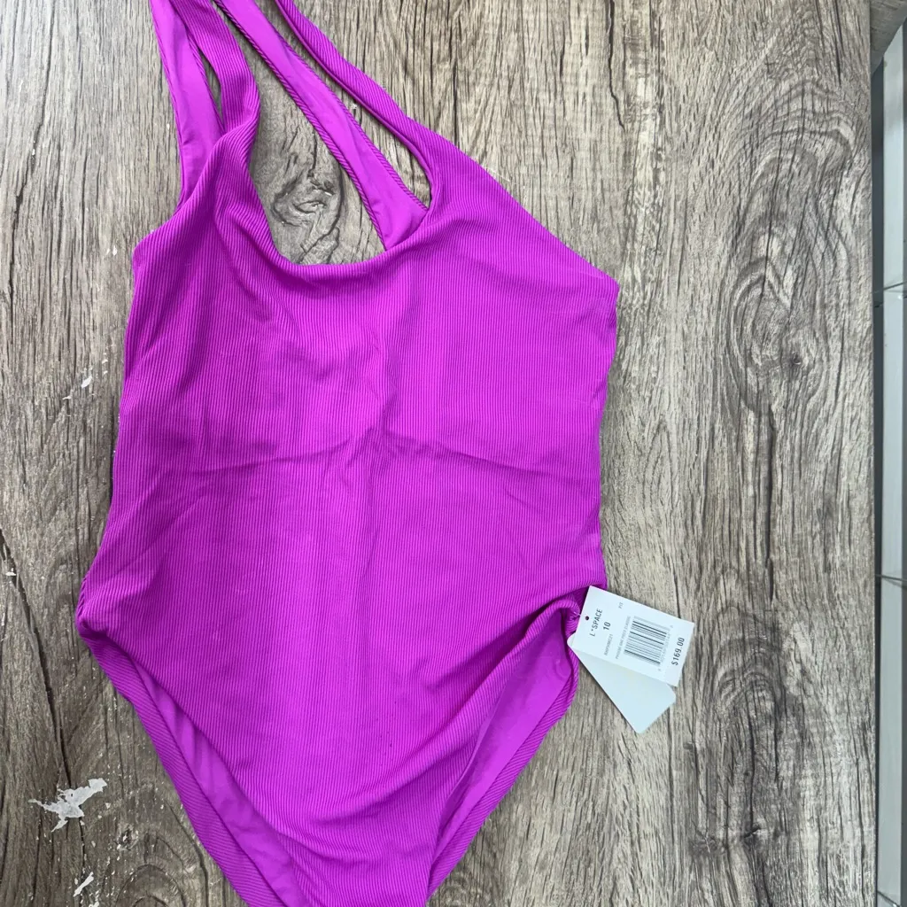 L SPACE Phoebe One Piece Bikini in‎ Pitaya size 10 - Image 5