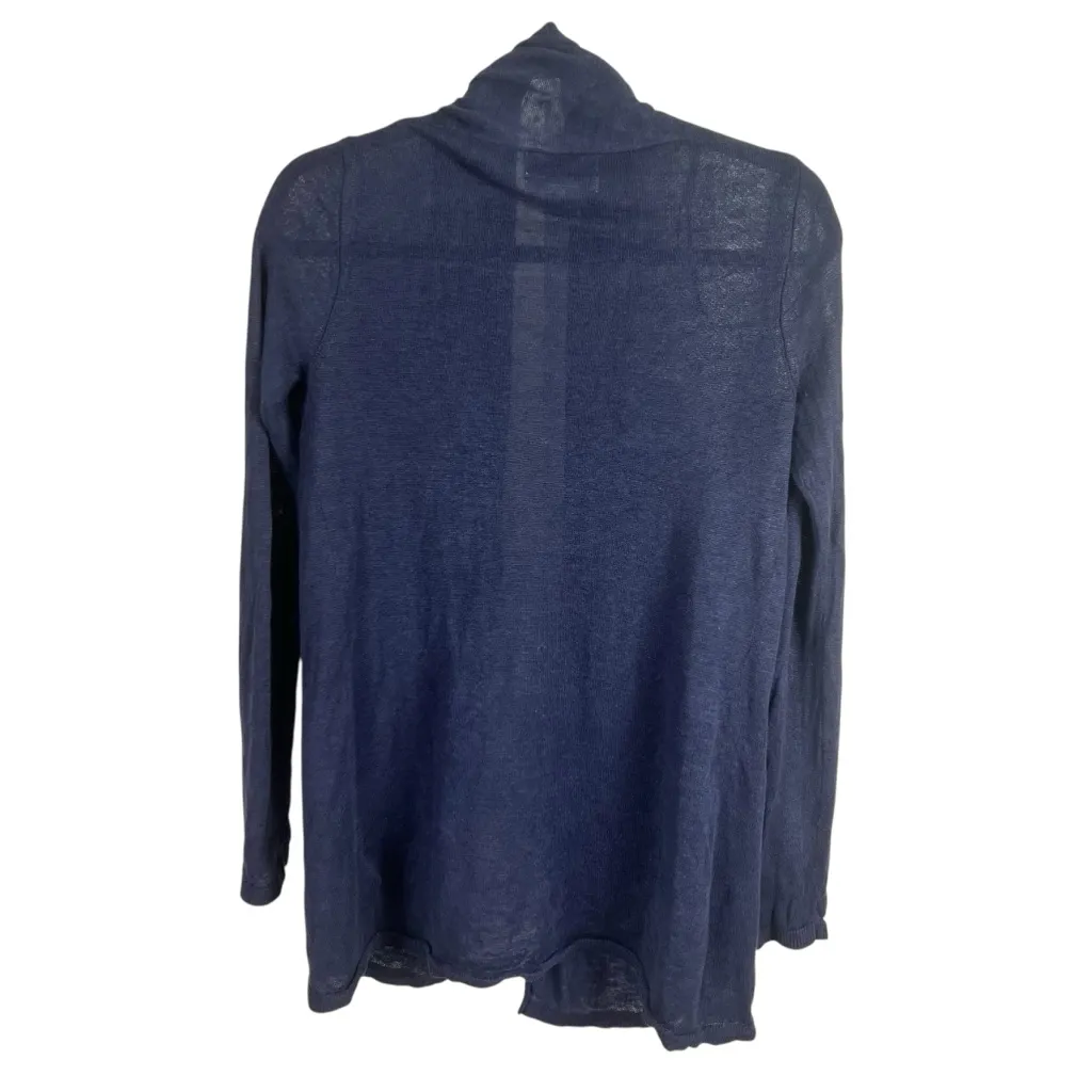 Rachel Zoe 100% Linen Open Front Cardigan XS Minimalist Classic - Image 2