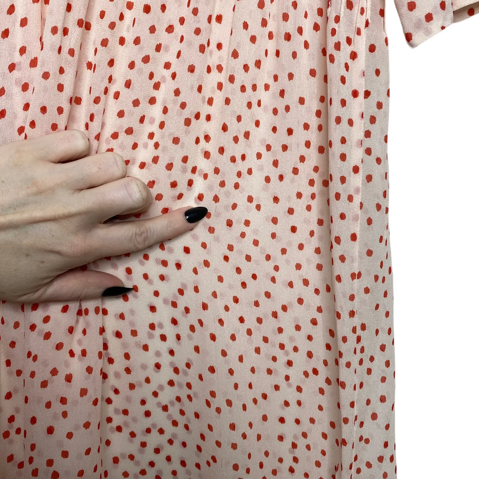 SAMSOE SAMSOE Elm Midi Shirt Dress Pink Size M - Image 8