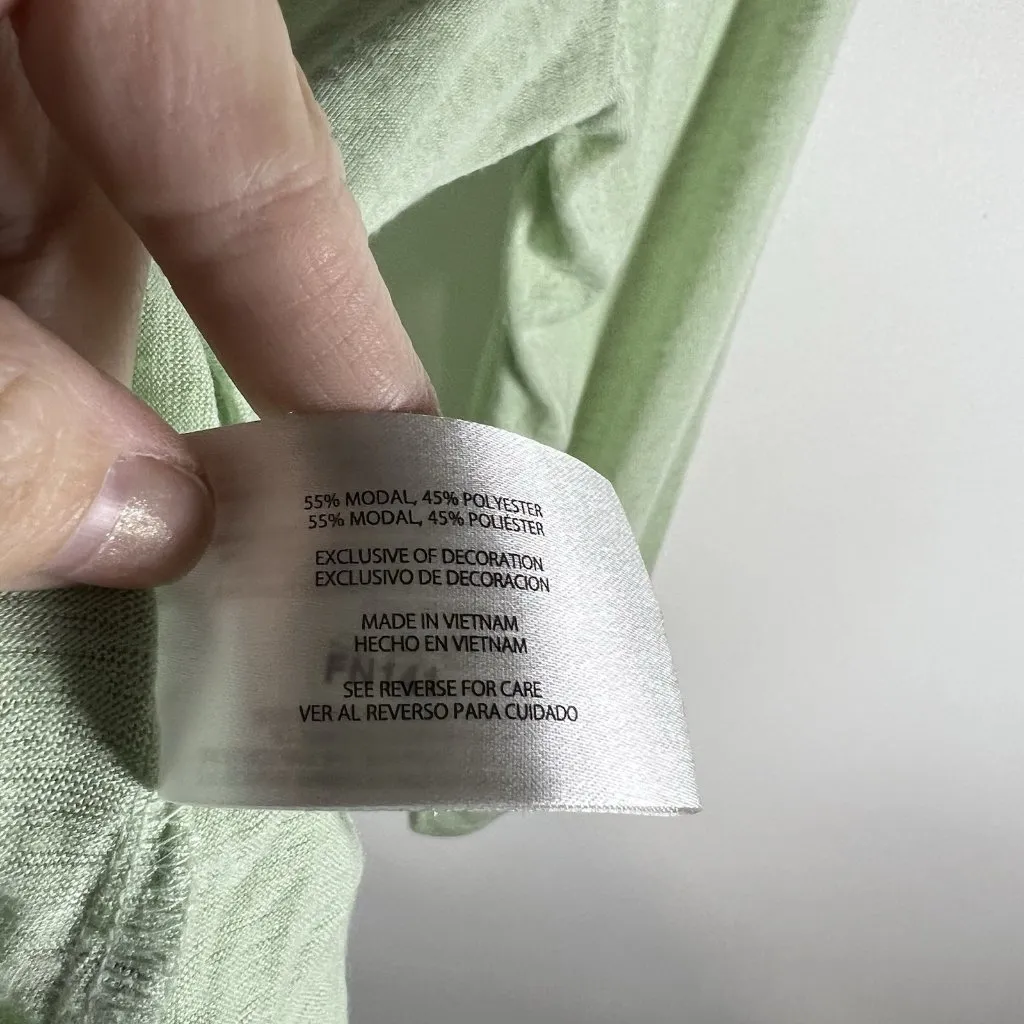 Lot Of 2 GAP‎ Long Sleeve Tops Green Casual Scoop Neck Womens Sz Large - Image 10