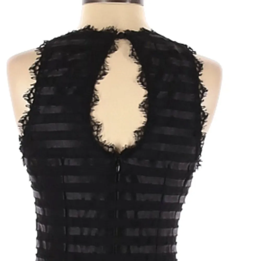 Nanette Lepore black eyelash burnout Dress - Image 4