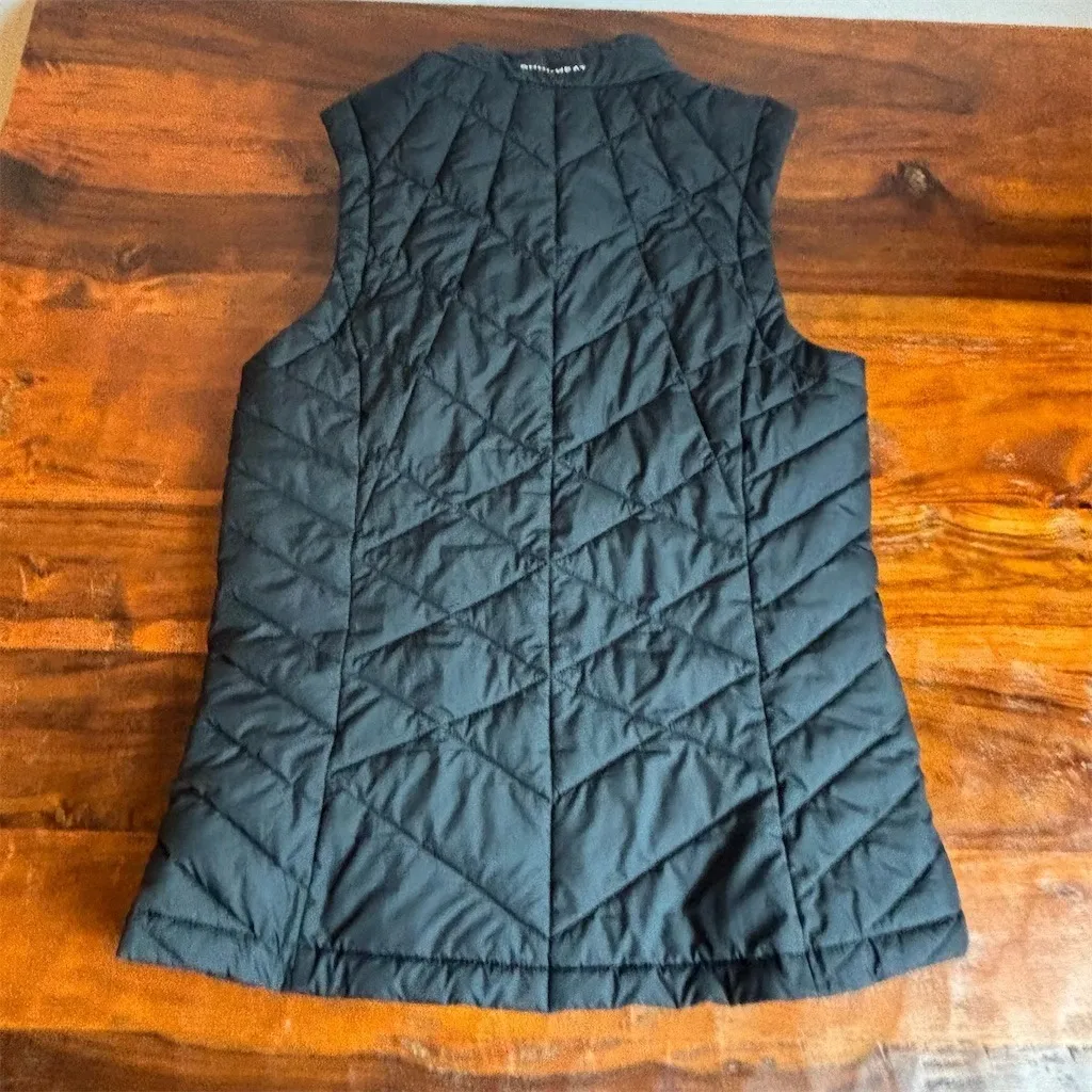 Columbia Heavenly II Puffer Vest Womens Size S Black Omni-Heat Full Zip - Image 2