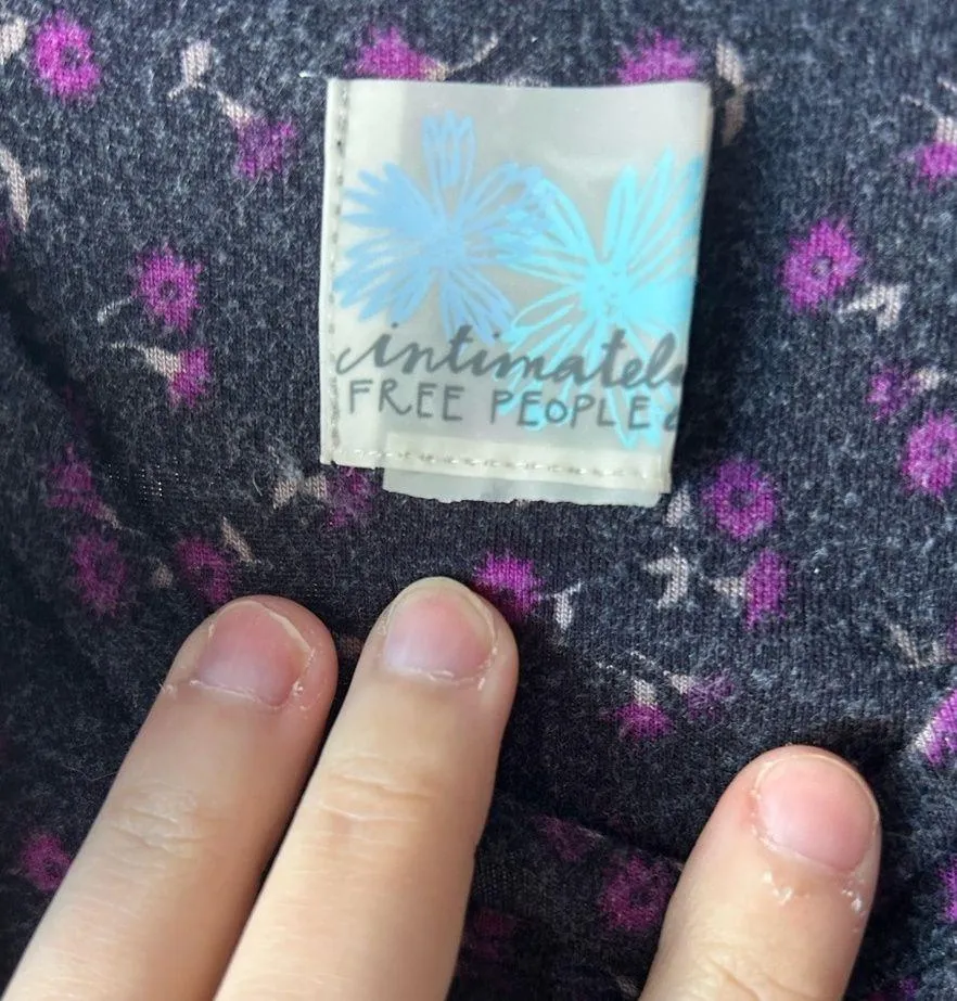 Free people purple flower tank top - Image 2