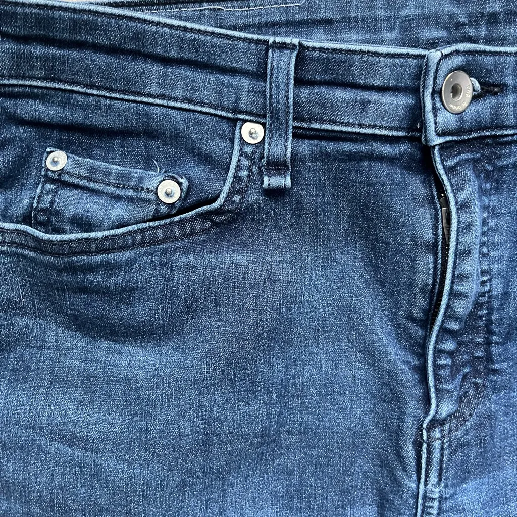 Rag & Bone Cate Mid Rise Ankle Skinny Blue Denim Jean Pants Classic Size 31 - Image 3