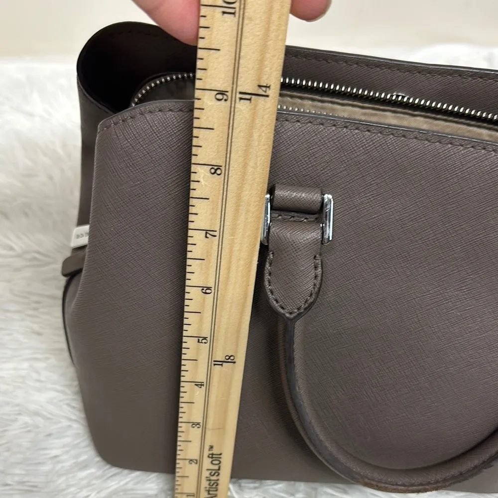 Michael Kors Brown Satchel Saffiano Leather - Image 13