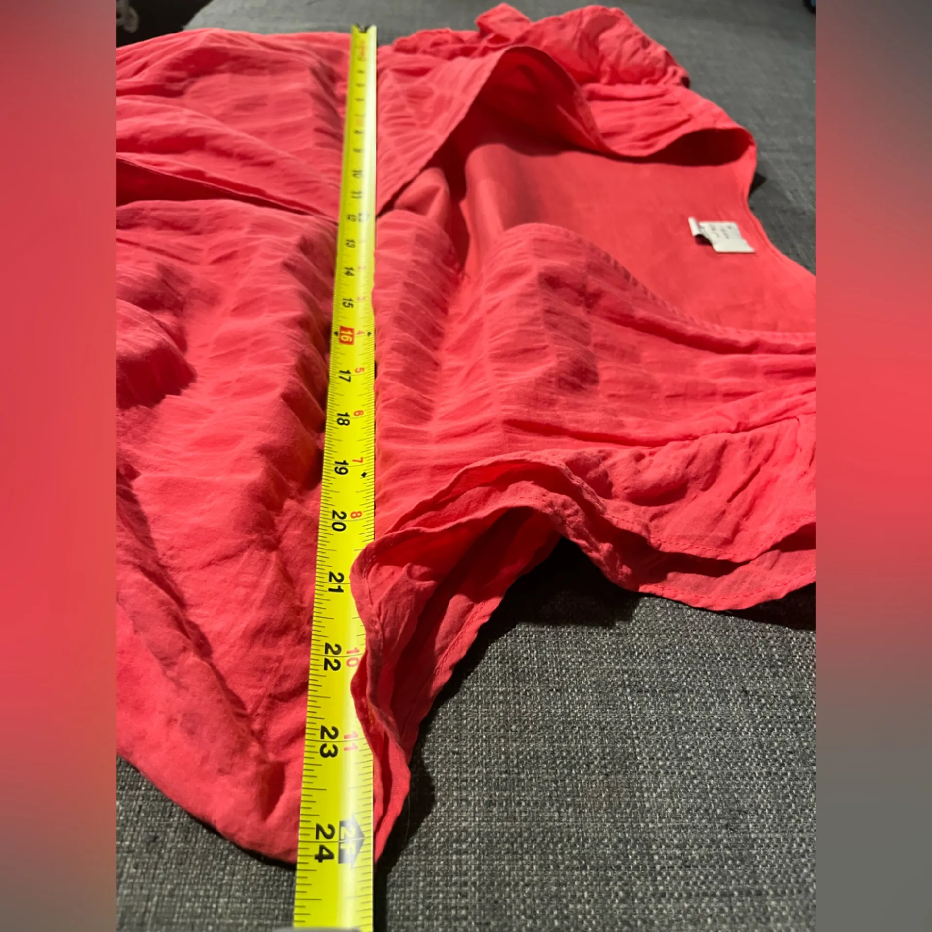 a New Day 98%Cotton  Ruffle Short Sleeve Wrap Dress with Pockets Size XXL - Image 5