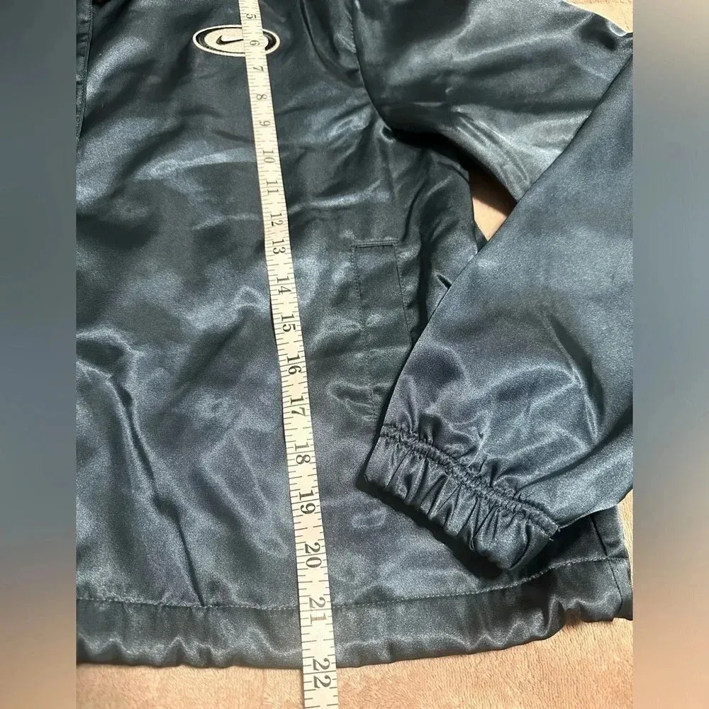 Nike Sportswear Blue Satin Jacket - Image 4