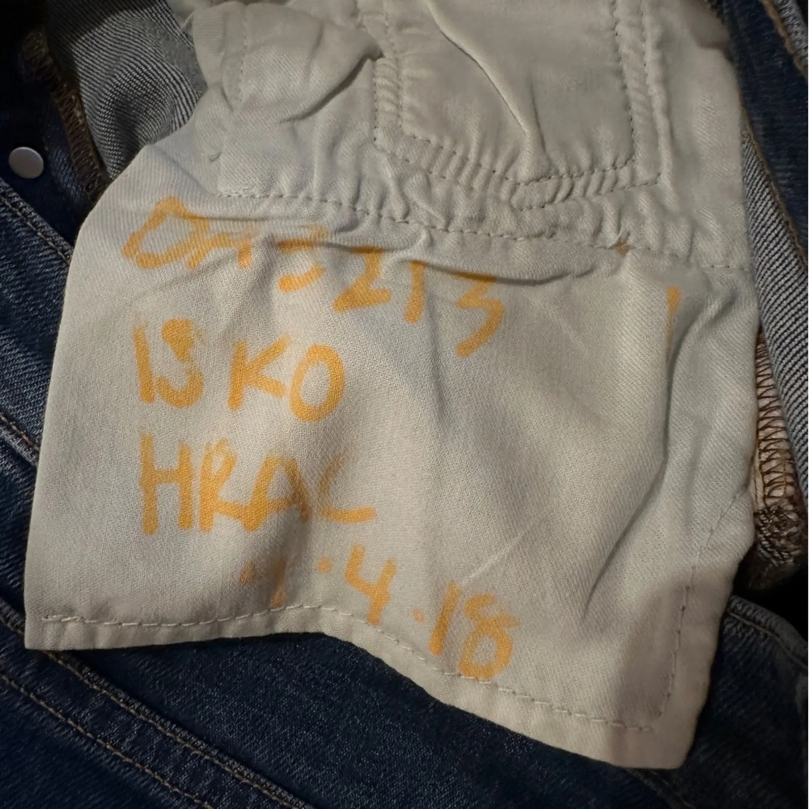 Re/done High Rise Medium Wash Skinny Leg Jeans Button Fly Sz 30 - Image 8