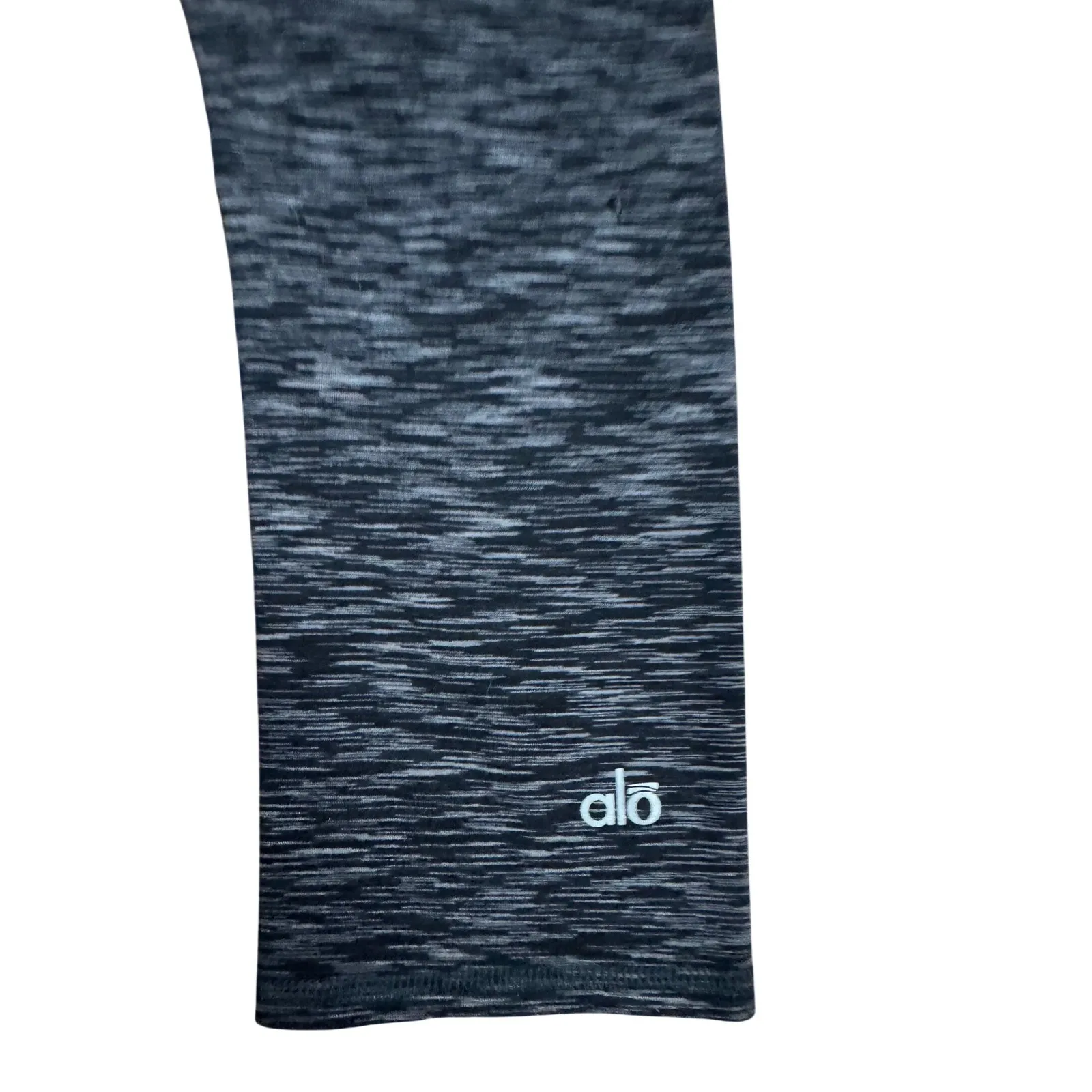 Alo Yoga High Waist Leggings Black Grey Heathered Capri XS - Image 4