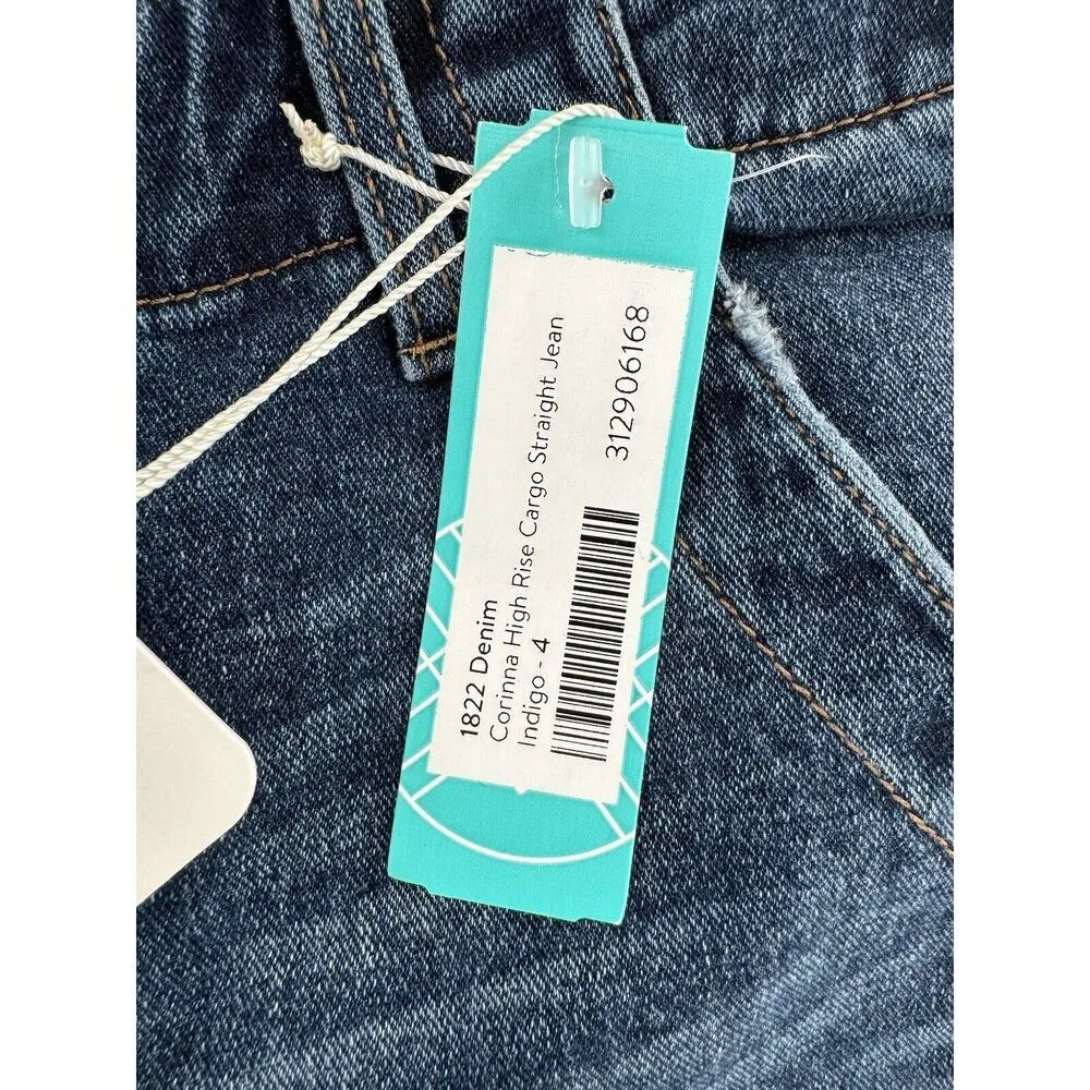 1822 Denim Jeans Women’s Size 4/27 Cargo Carpenter Double Knee Straight Fit​ - Image 4