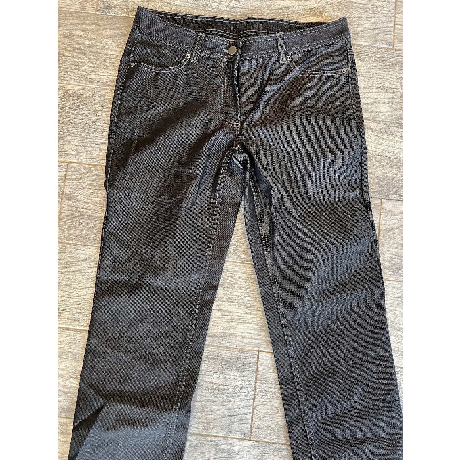 McDonalds Pants Womens Size‎ 8 Black Employee Uniform MC276 Black NWOT Jeans - Image 13